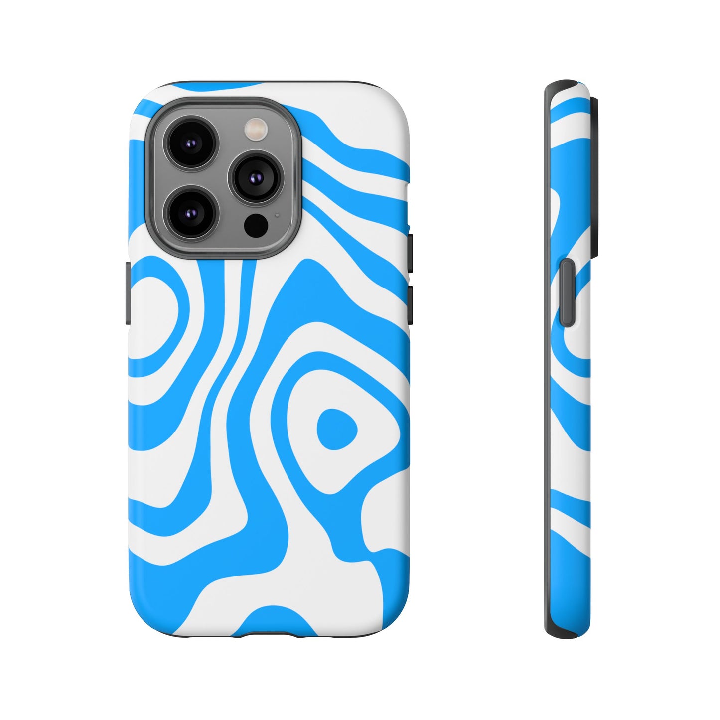 Blue Contour Tough Phone Case