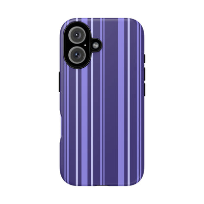 Berry Violet Stripe Tough Phone Case