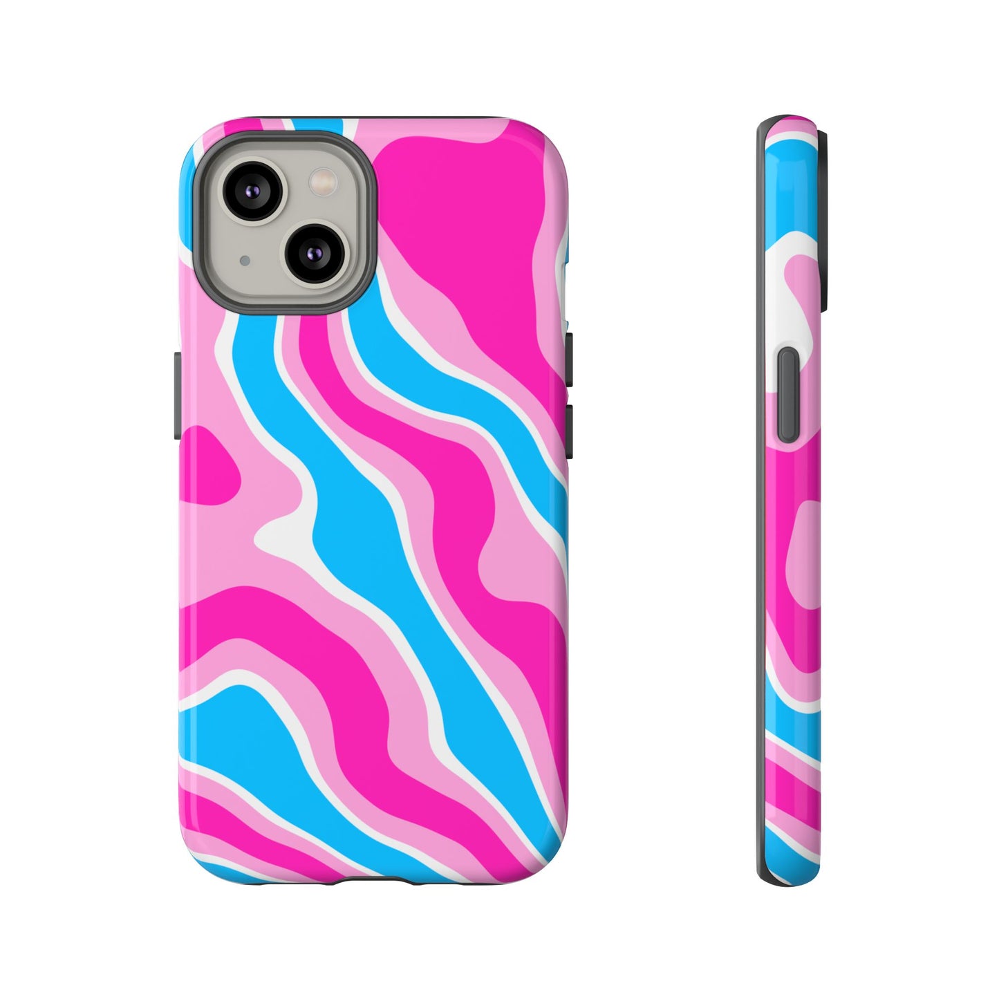 Candy Aqua Wave Tough Phone Case