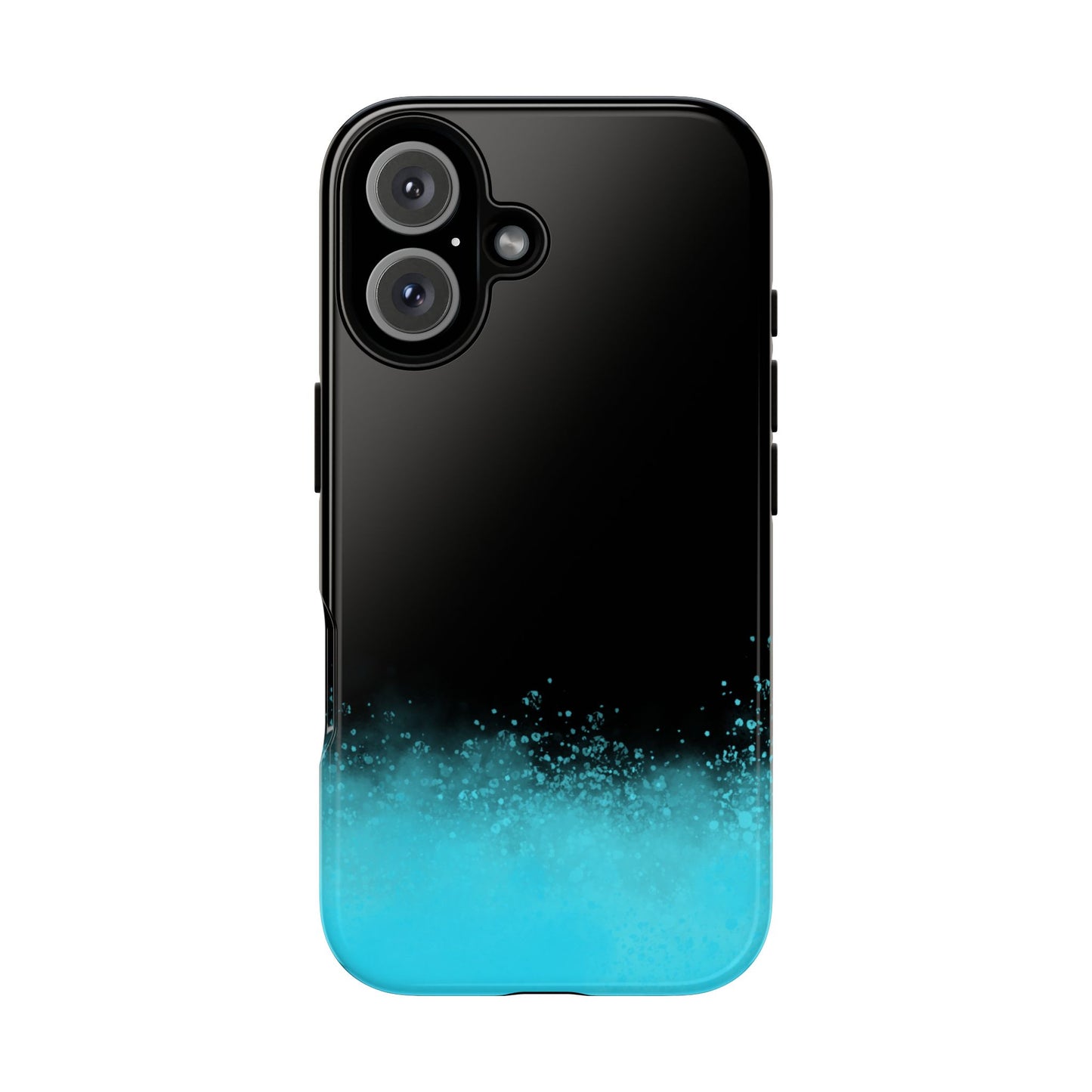 Black Aqua Splash Tough Phone Case