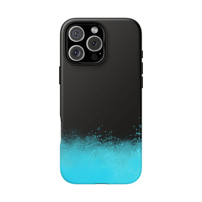 Black Aqua Splash Tough Phone Case