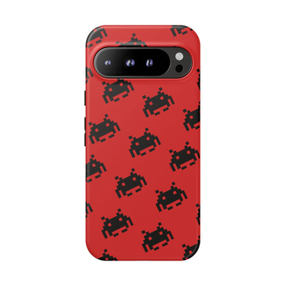 Red Pixel Alien Tough Phone Case