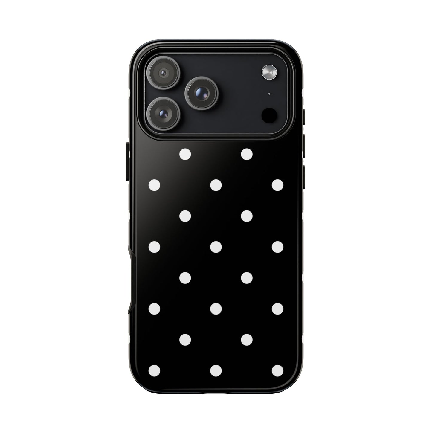 Black Polka Dot Tough Phone Case