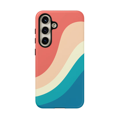Retro Sunset Wave Tough Phone Case