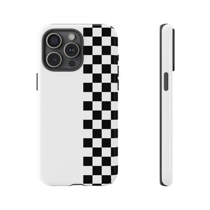 Checker Stripe Tough Phone Case