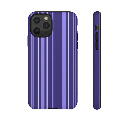 Berry Violet Stripe Tough Phone Case