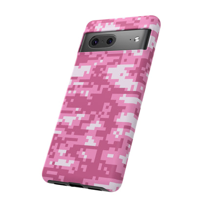 Pink pixel Camo Design Tough Phone Case