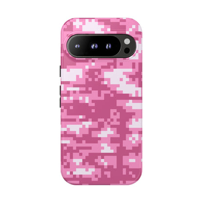 Pink pixel Camo Design Tough Phone Case