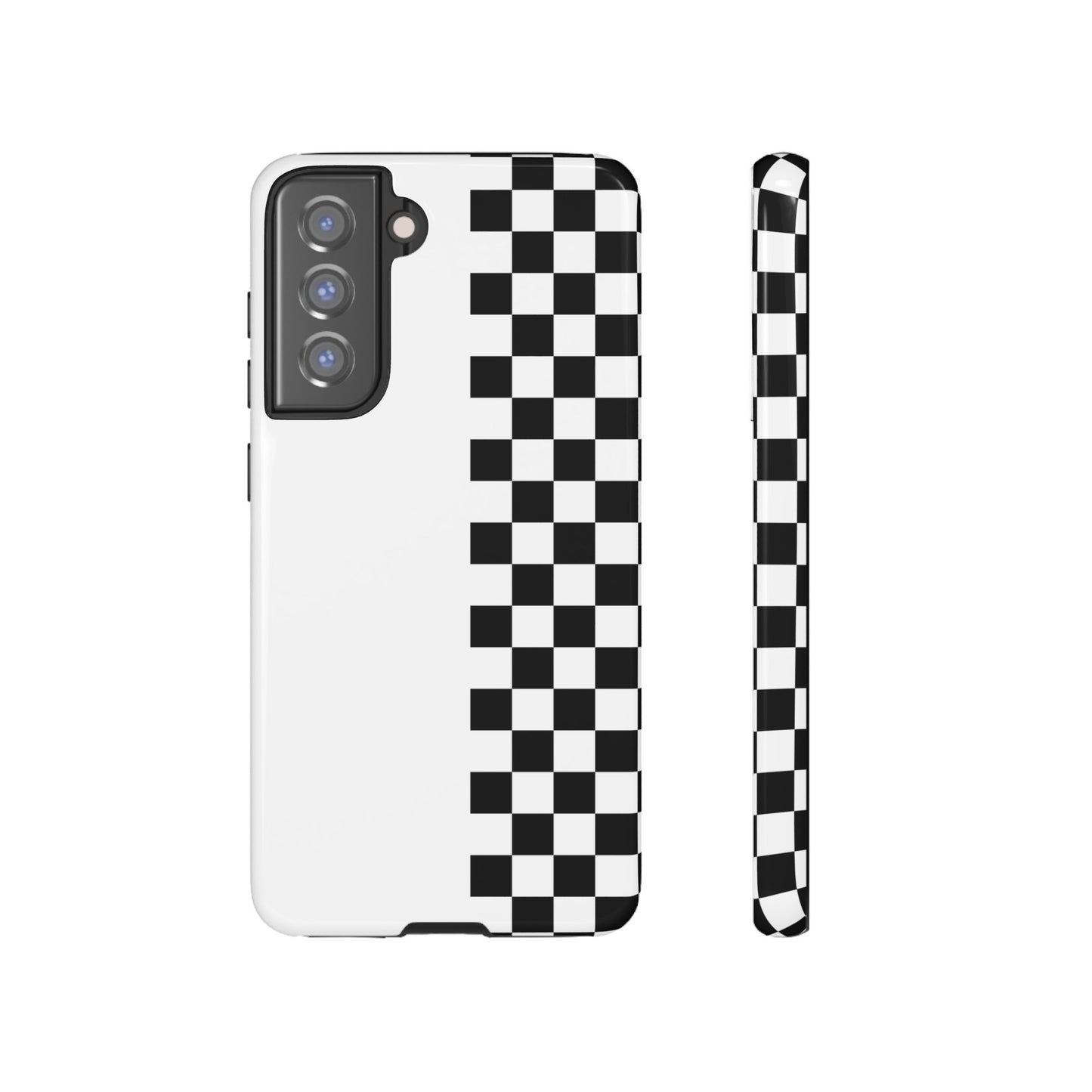 Checker Stripe Tough Phone Case