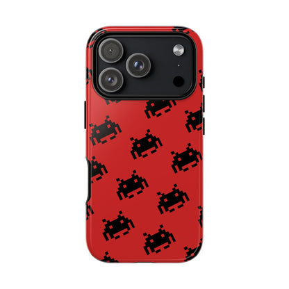 Red Pixel Alien Tough Phone Case