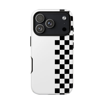 Checker Stripe Tough Phone Case