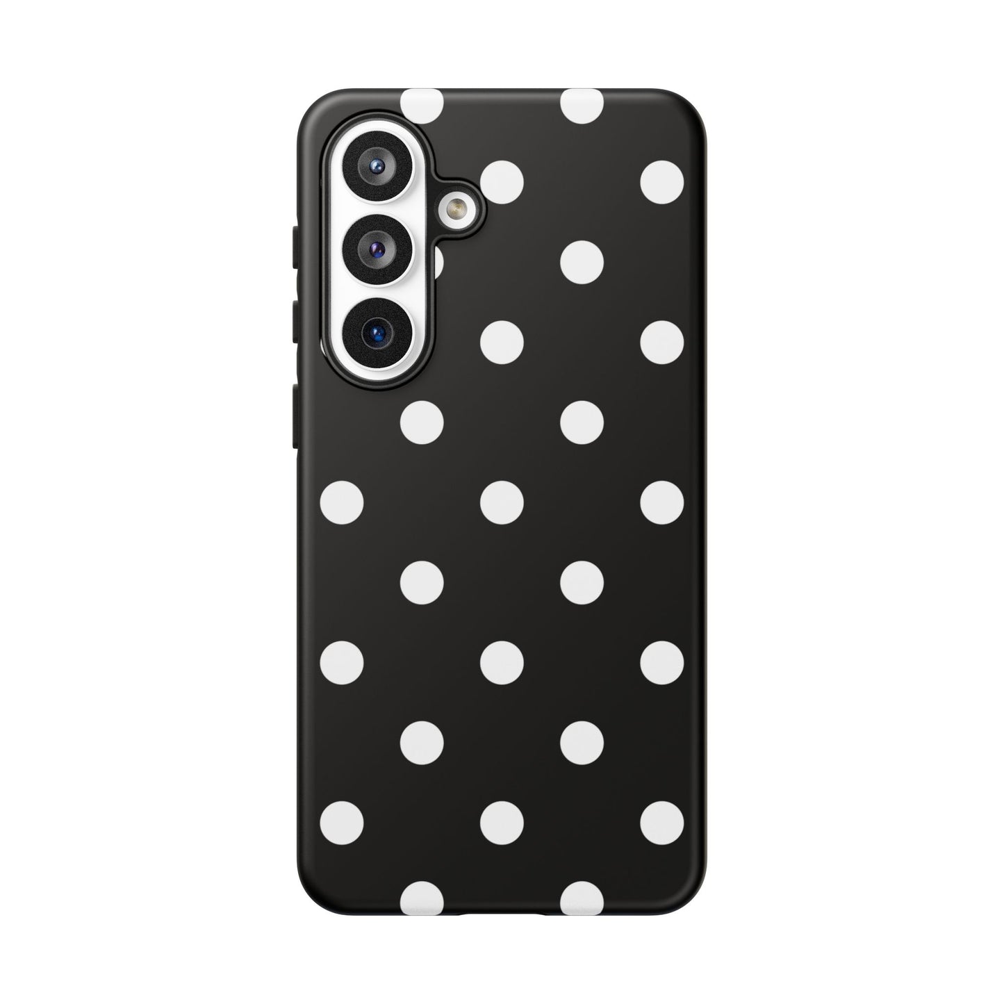 Black Polka Dot Tough Phone Case