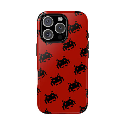 Red Pixel Alien Tough Phone Case