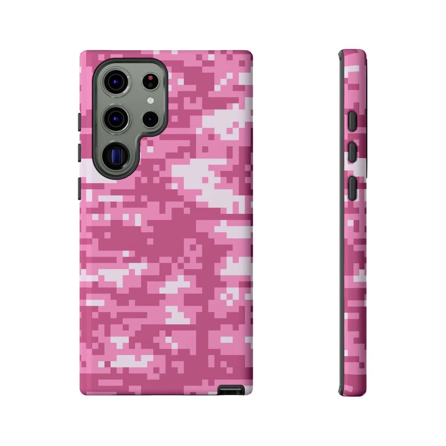 Pink pixel Camo Design Tough Phone Case