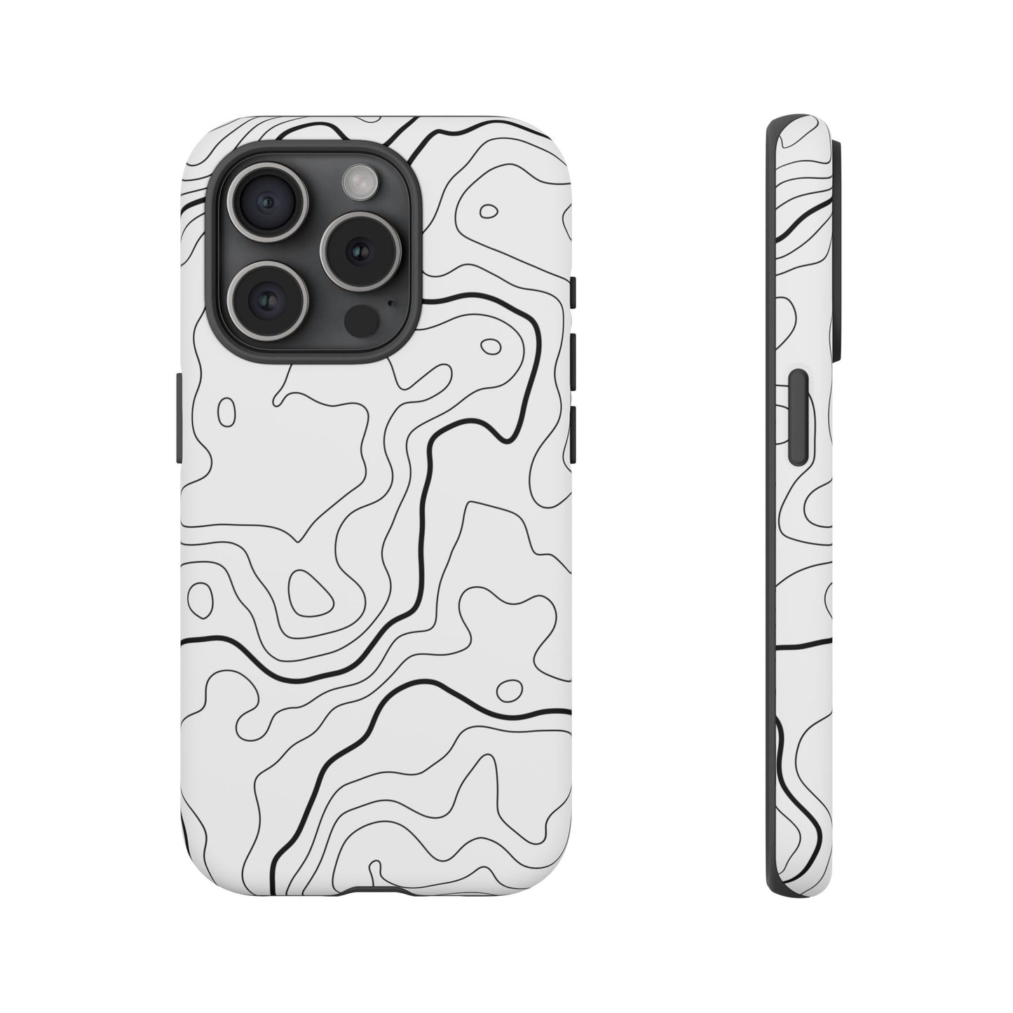 Minimal Topographic Tough Phone Case