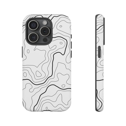 Minimal Topographic Tough Phone Case