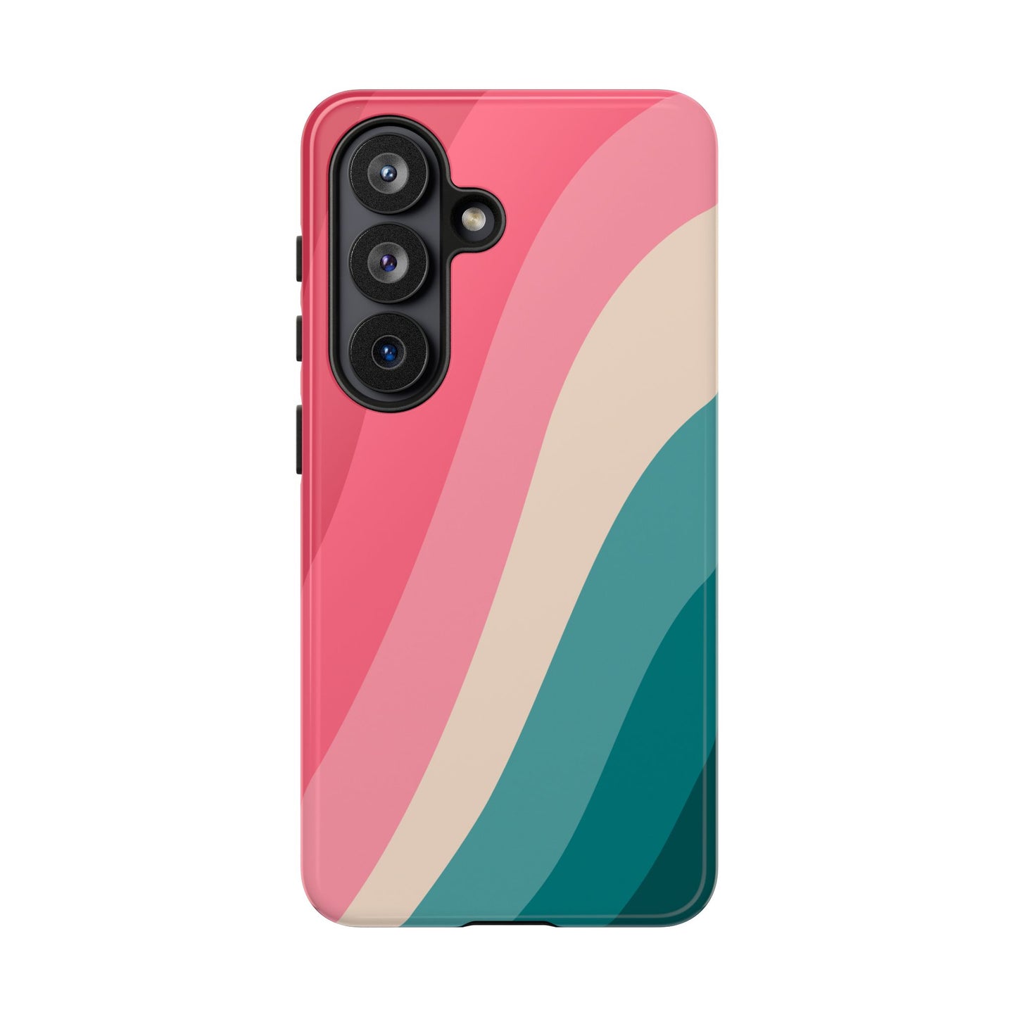 Blush Teal Wave Tough Phone Case