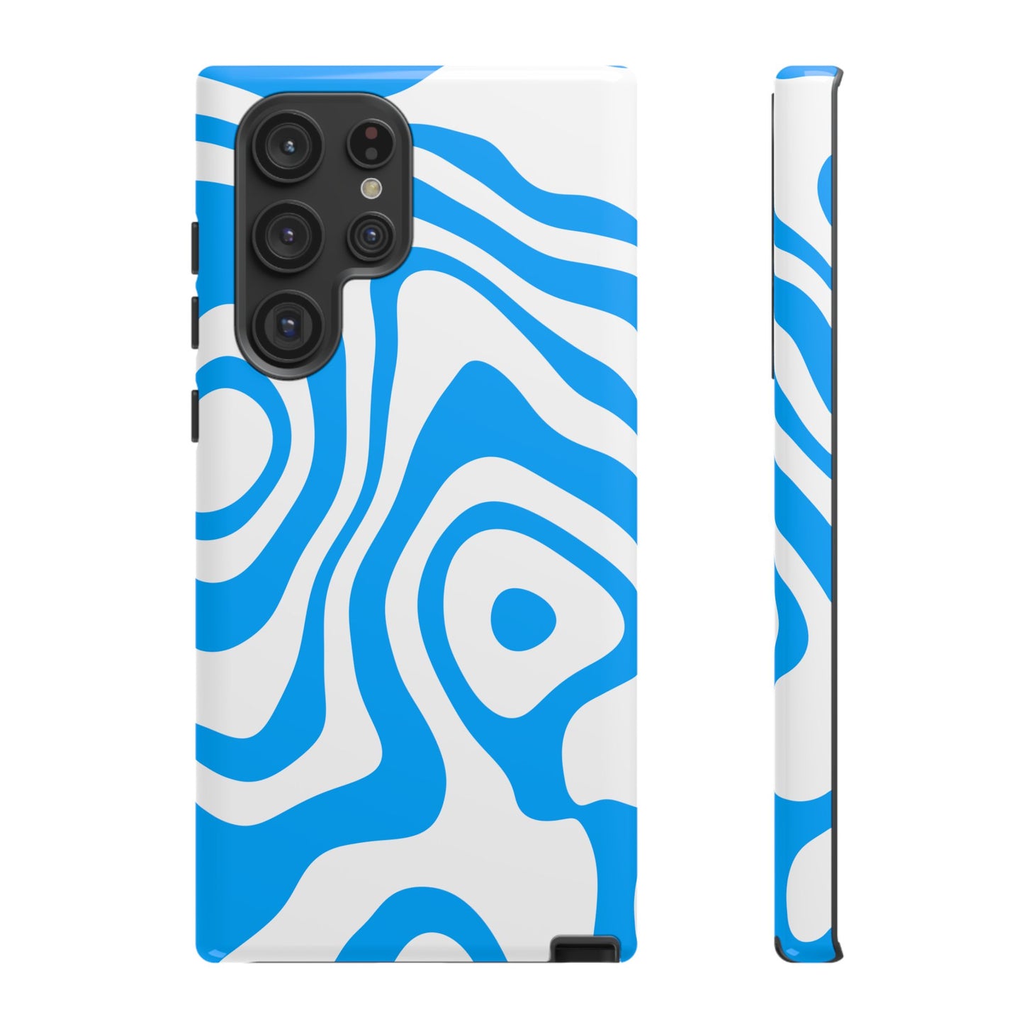 Blue Contour Tough Phone Case
