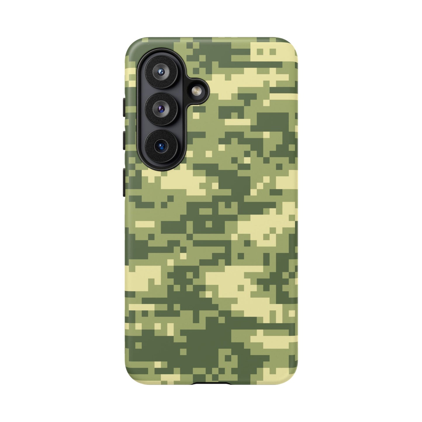 Olive Pixel Camo Tough Phone Case