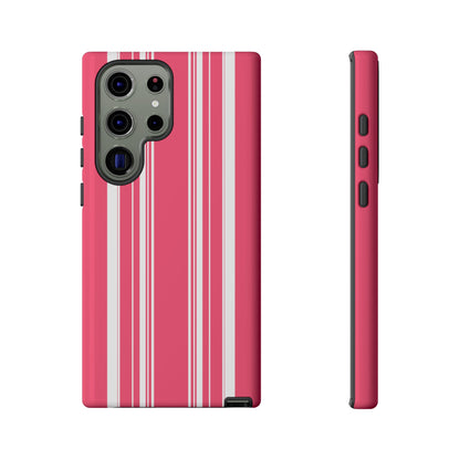 Pink Prep Stripe Tough Phone Case