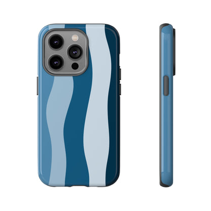 Blue Tide Wave Tough Phone Case