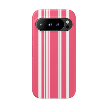 Pink Prep Stripe Tough Phone Case