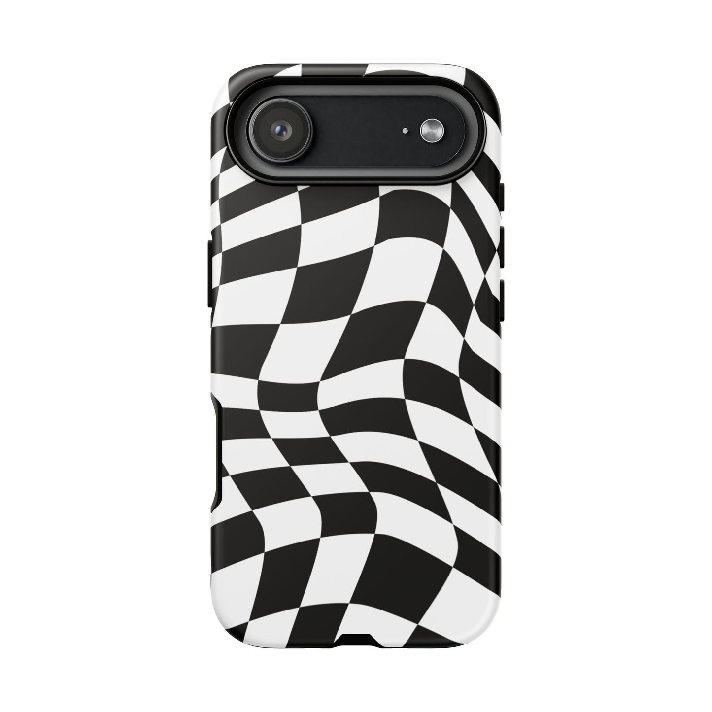 Warped Checker Tough Phone Case