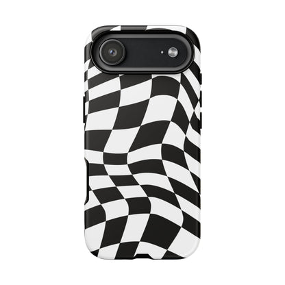 Warped Checker Tough Phone Case