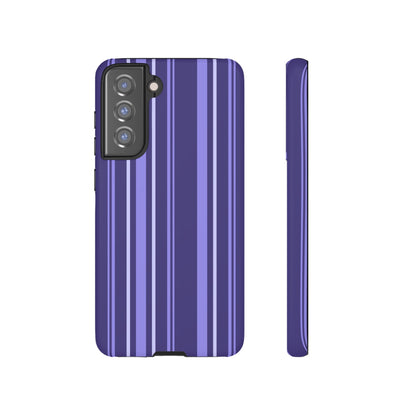 Berry Violet Stripe Tough Phone Case