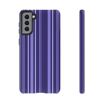 Berry Violet Stripe Tough Phone Case