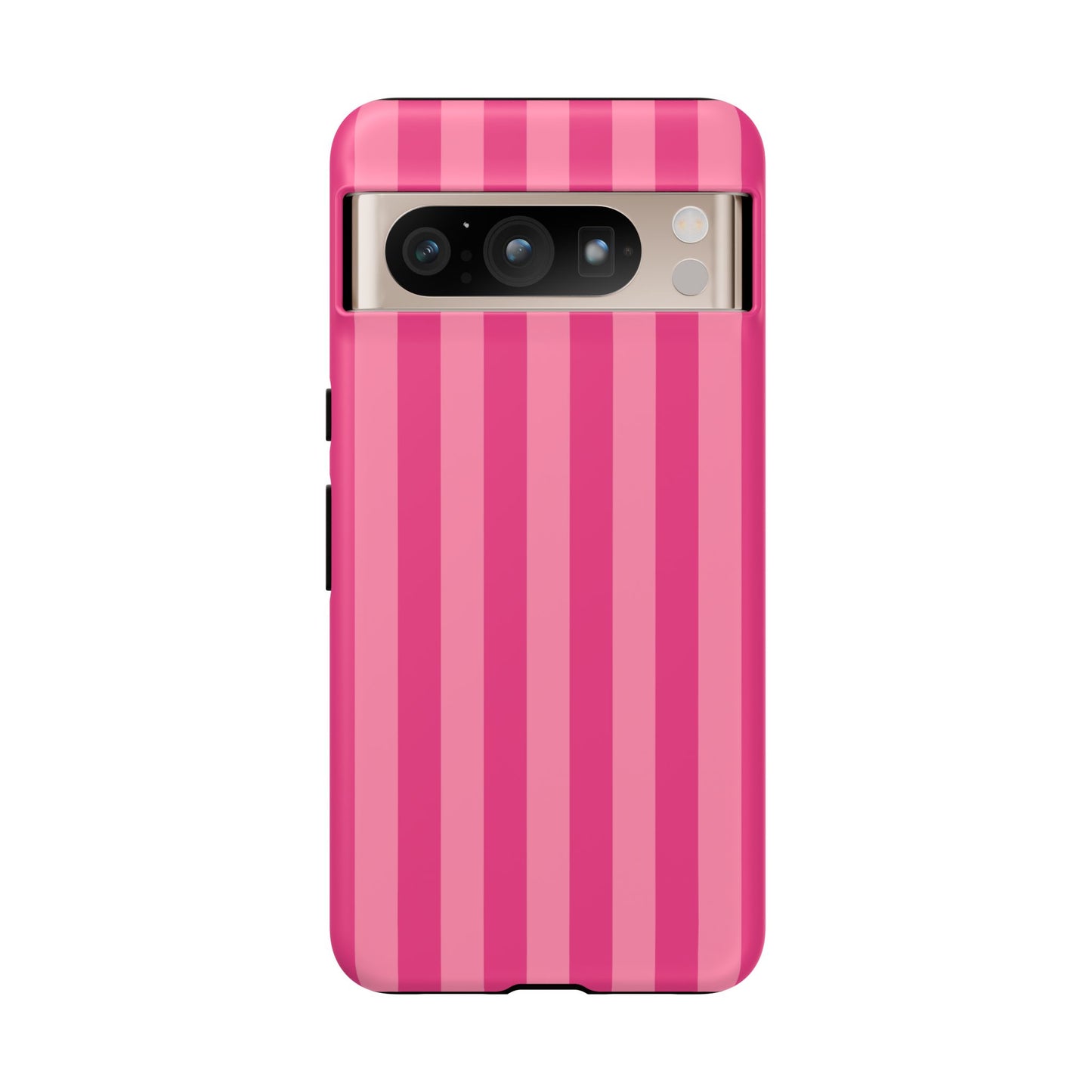 Pink Candy Stripe Tough Phone Case