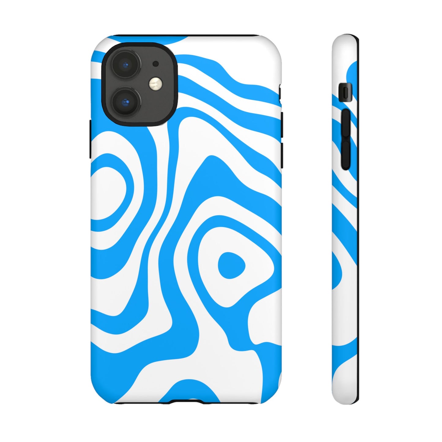 Blue Contour Tough Phone Case