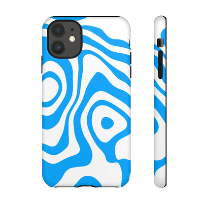 Blue Contour Tough Phone Case