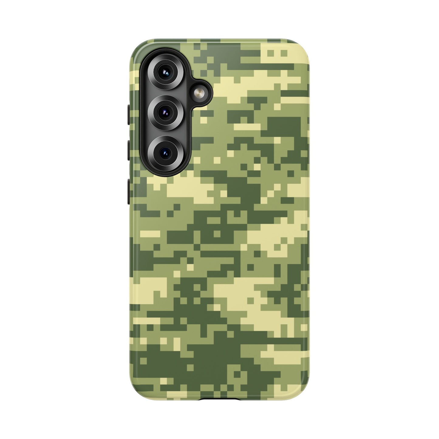 Olive Pixel Camo Tough Phone Case