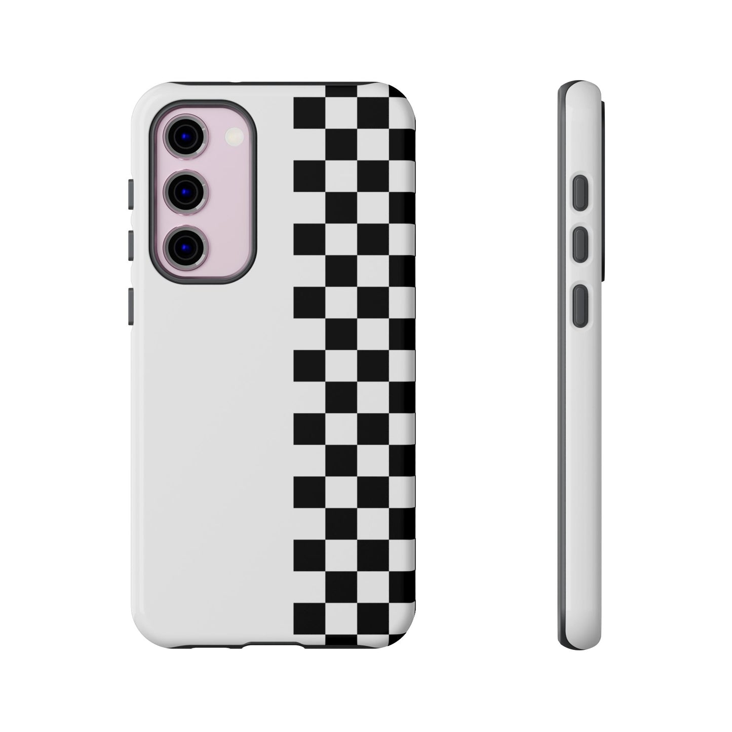 Checker Stripe Tough Phone Case