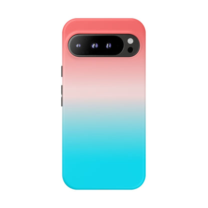 Pink Aqua Gradient Tough Phone Case
