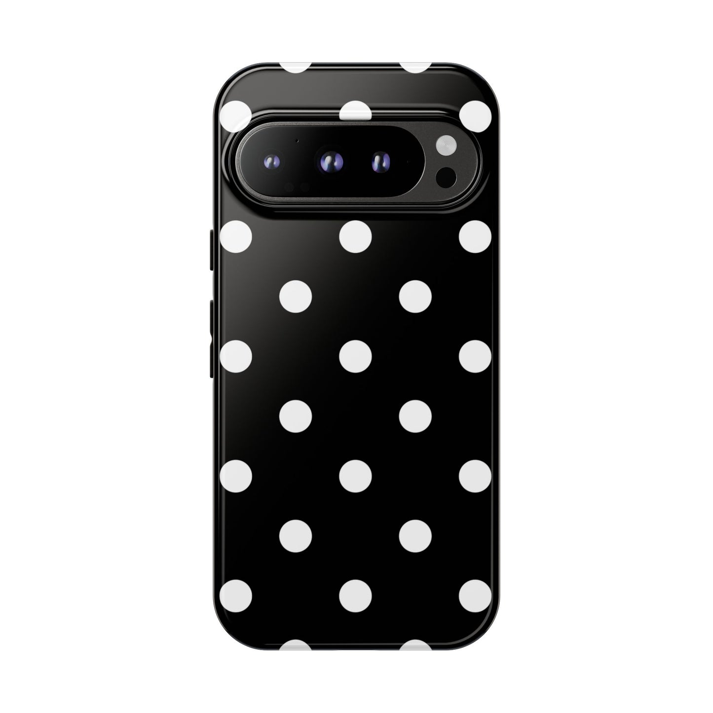 Black Polka Dot Tough Phone Case