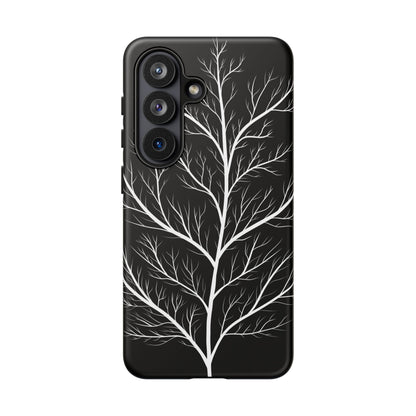 White Tree Silhouette Tough Phone Case