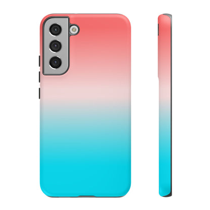 Pink Aqua Gradient Tough Phone Case