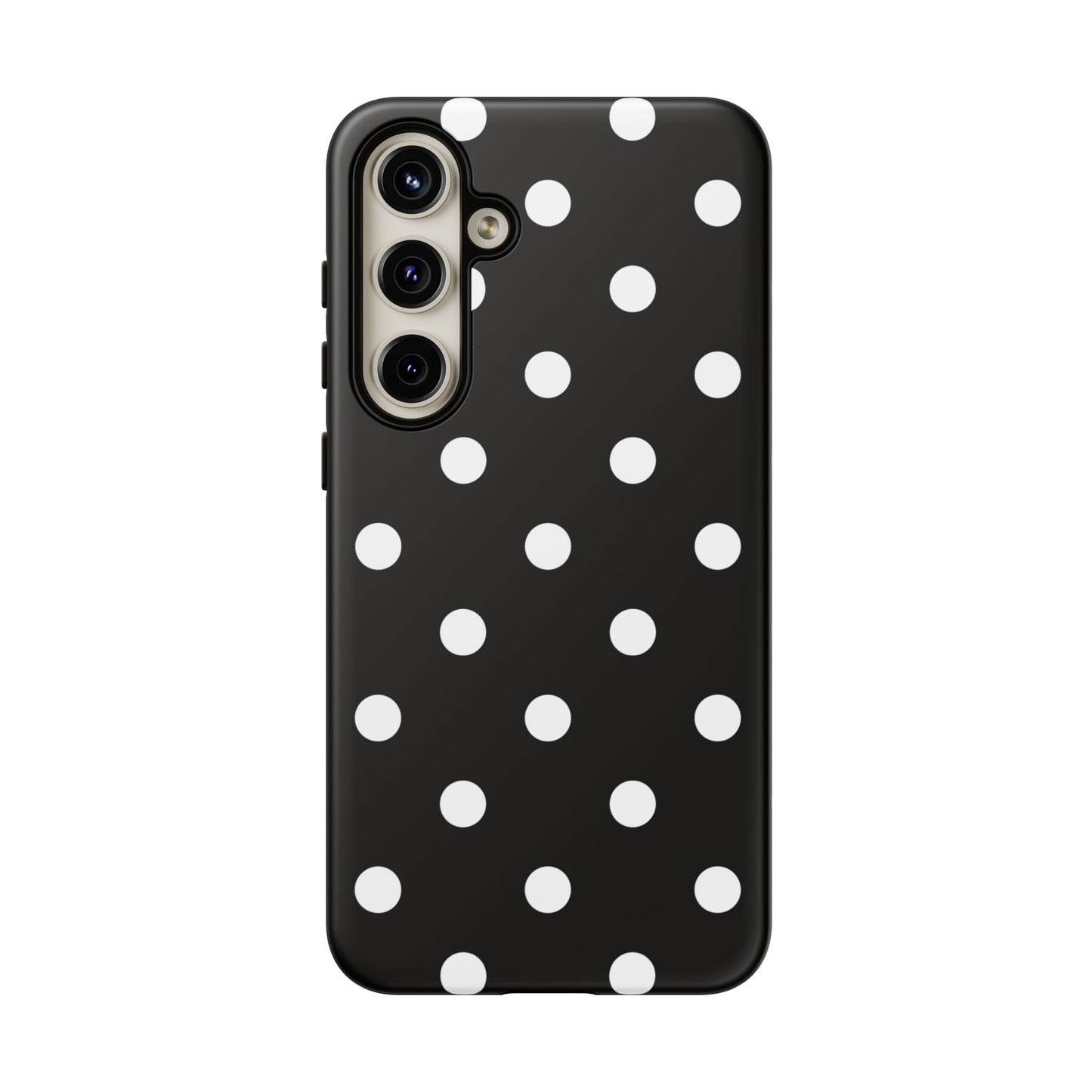 Black Polka Dot Tough Phone Case