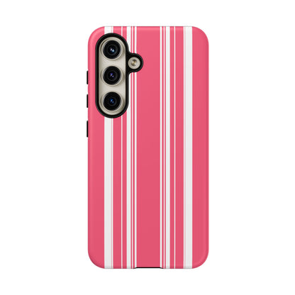 Pink Prep Stripe Tough Phone Case