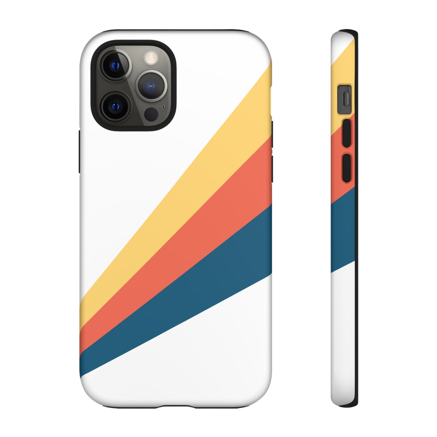 Diagonal Color Stripe Tough Phone Case