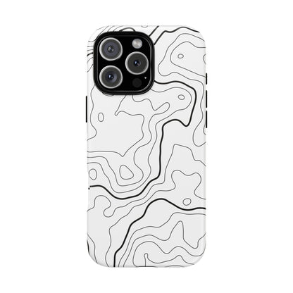 Minimal Topographic Tough Phone Case