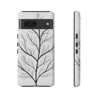 Black Branch Tree Tough Phone Case