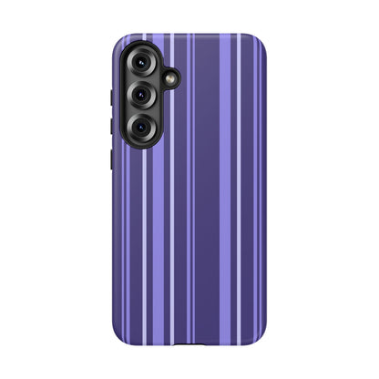 Berry Violet Stripe Tough Phone Case