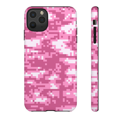 Pink pixel Camo Design Tough Phone Case