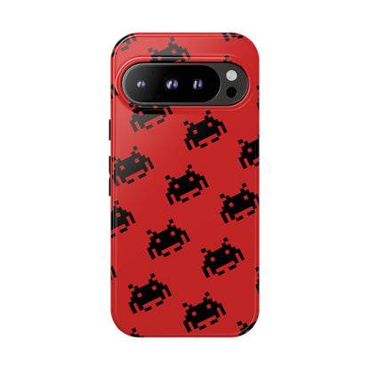 Red Pixel Alien Tough Phone Case