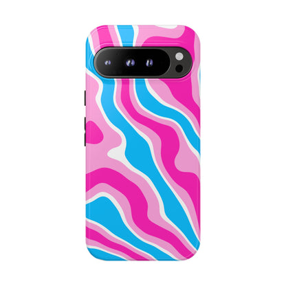 Candy Aqua Wave Tough Phone Case