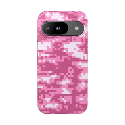 Pink pixel Camo Design Tough Phone Case