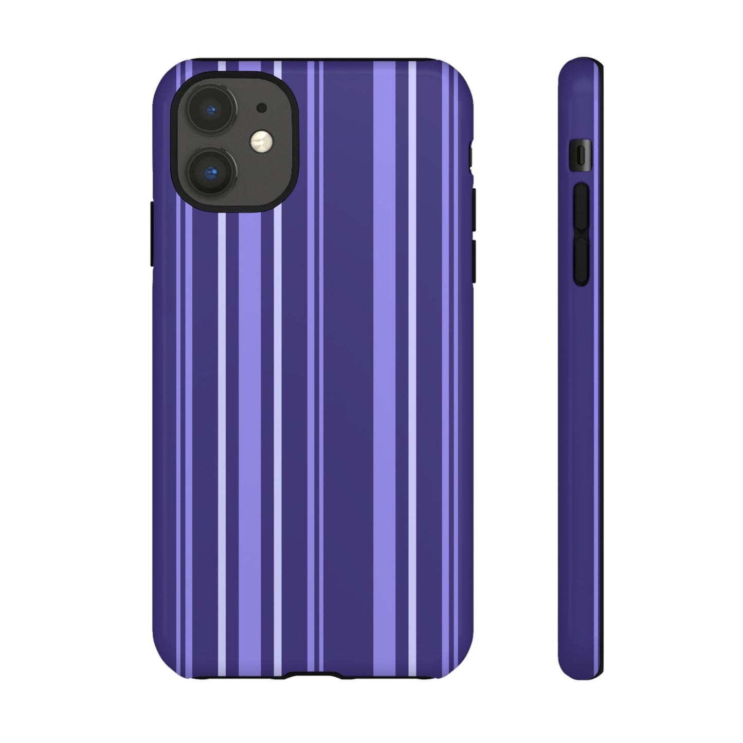 Berry Violet Stripe Tough Phone Case